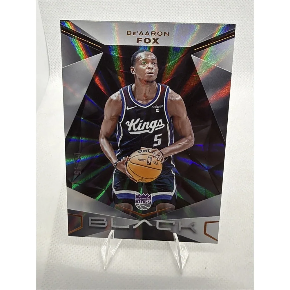 2023-24 Panini Black De'Aaron Fox #49 Copper‎ 5/35 Jersey Match Sacramento Kings